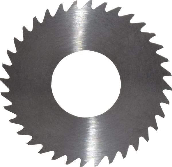 RobbJack - 1-1/4" Diam x 0.012" Blade Thickness x 1/2" Arbor Hole Diam, 36 Tooth Slitting and Slotting Saw - Arbor Connection, Right Hand, Uncoated, Solid Carbide, Concave Ground - Caliber Tooling