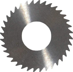 RobbJack - 1-1/4" Diam x 0.018" Blade Thickness x 1/2" Arbor Hole Diam, 36 Tooth Slitting and Slotting Saw - Arbor Connection, Right Hand, Uncoated, Solid Carbide, Concave Ground - Caliber Tooling