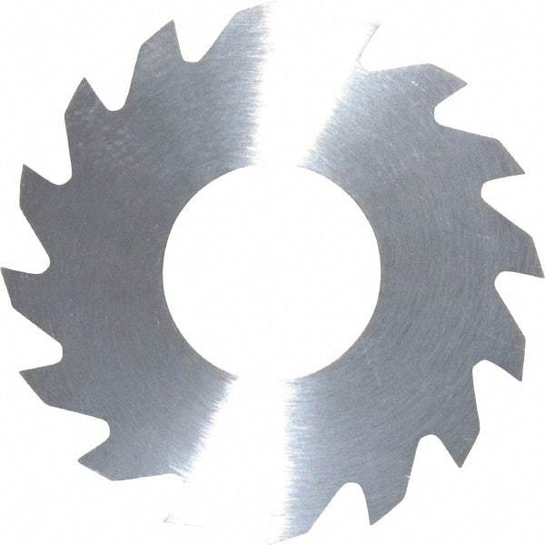 RobbJack - 1-1/4" Diam x 0.0312" Blade Thickness x 1/2" Arbor Hole Diam, 16 Tooth Slitting and Slotting Saw - Arbor Connection, Right Hand, Uncoated, Solid Carbide, Concave Ground - Caliber Tooling