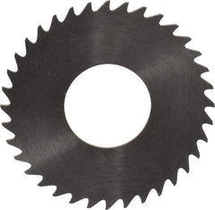 RobbJack - 1-1/4" Diam x 0.0312" Blade Thickness x 1/2" Arbor Hole Diam, 36 Tooth Slitting and Slotting Saw - Arbor Connection, Right Hand, Uncoated, Solid Carbide, Concave Ground - Caliber Tooling