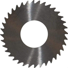 RobbJack - 1-1/4" Diam x 0.035" Blade Thickness x 1/2" Arbor Hole Diam, 36 Tooth Slitting and Slotting Saw - Arbor Connection, Right Hand, Uncoated, Solid Carbide, Concave Ground - Caliber Tooling