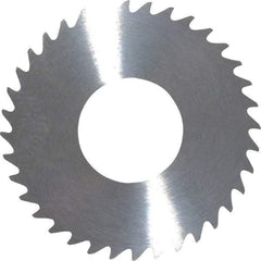 RobbJack - 1-1/4" Diam x 0.051" Blade Thickness x 1/2" Arbor Hole Diam, 36 Tooth Slitting and Slotting Saw - Arbor Connection, Right Hand, Uncoated, Solid Carbide, Concave Ground - Caliber Tooling