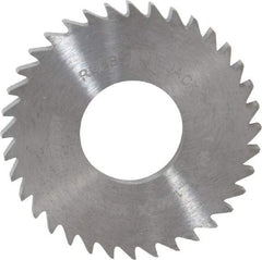 RobbJack - 1-1/4" Diam x 1/8" Blade Thickness x 1/2" Arbor Hole Diam, 36 Tooth Slitting and Slotting Saw - Arbor Connection, Right Hand, Uncoated, Solid Carbide, Concave Ground - Caliber Tooling