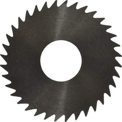 RobbJack - 1-1/2" Diam x 0.0468" Blade Thickness x 1/2" Arbor Hole Diam, 36 Tooth Slitting and Slotting Saw - Arbor Connection, Right Hand, Uncoated, Solid Carbide, Concave Ground - Caliber Tooling