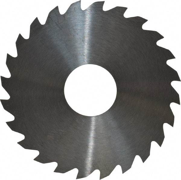 RobbJack - 1-3/4" Diam x 0.02" Blade Thickness x 1/2" Arbor Hole Diam, 24 Tooth Slitting and Slotting Saw - Arbor Connection, Right Hand, Uncoated, Solid Carbide, Concave Ground - Caliber Tooling