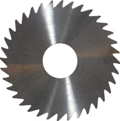 RobbJack - 1-3/4" Diam x 0.02" Blade Thickness x 1/2" Arbor Hole Diam, 36 Tooth Slitting and Slotting Saw - Arbor Connection, Right Hand, Uncoated, Solid Carbide, Concave Ground - Caliber Tooling