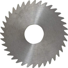 RobbJack - 1-3/4" Diam x 1/8" Blade Thickness x 1/2" Arbor Hole Diam, 36 Tooth Slitting and Slotting Saw - Arbor Connection, Right Hand, Uncoated, Solid Carbide, Concave Ground - Caliber Tooling