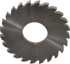 RobbJack - 1-3/4" Diam x 1/8" Blade Thickness x 5/8" Arbor Hole Diam, 24 Tooth Slitting and Slotting Saw - Arbor Connection, Right Hand, Uncoated, Solid Carbide, Concave Ground - Caliber Tooling