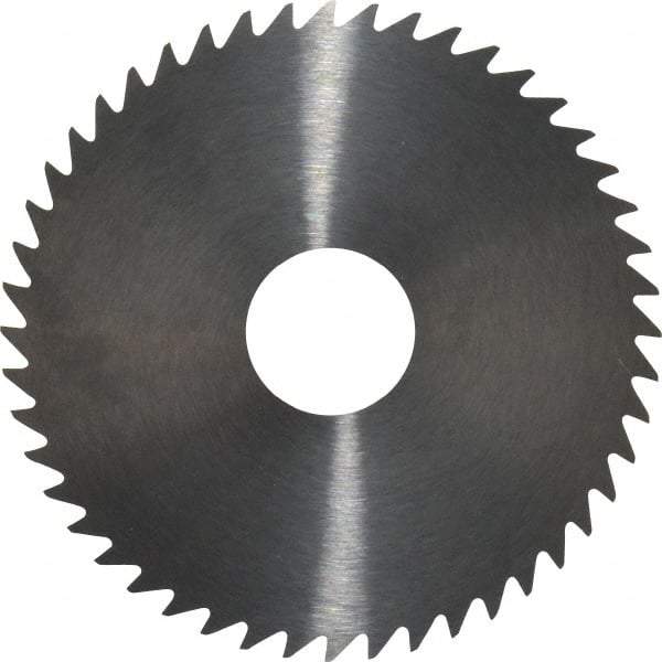 RobbJack - 2" Diam x 0.0156" Blade Thickness x 1/2" Arbor Hole Diam, 48 Tooth Slitting and Slotting Saw - Arbor Connection, Right Hand, Uncoated, Solid Carbide, Concave Ground - Caliber Tooling