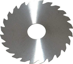 RobbJack - 2" Diam x 0.0312" Blade Thickness x 1/2" Arbor Hole Diam, 24 Tooth Slitting and Slotting Saw - Arbor Connection, Right Hand, Uncoated, Solid Carbide, Concave Ground - Caliber Tooling