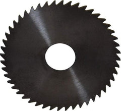 RobbJack - 2" Diam x 0.04" Blade Thickness x 1/2" Arbor Hole Diam, 48 Tooth Slitting and Slotting Saw - Arbor Connection, Right Hand, Uncoated, Solid Carbide, Concave Ground - Caliber Tooling