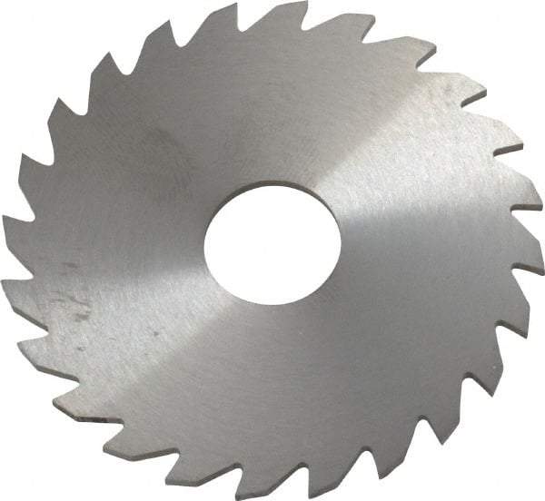 RobbJack - 2" Diam x 1/16" Blade Thickness x 1/2" Arbor Hole Diam, 24 Tooth Slitting and Slotting Saw - Arbor Connection, Right Hand, Uncoated, Solid Carbide, Concave Ground - Caliber Tooling