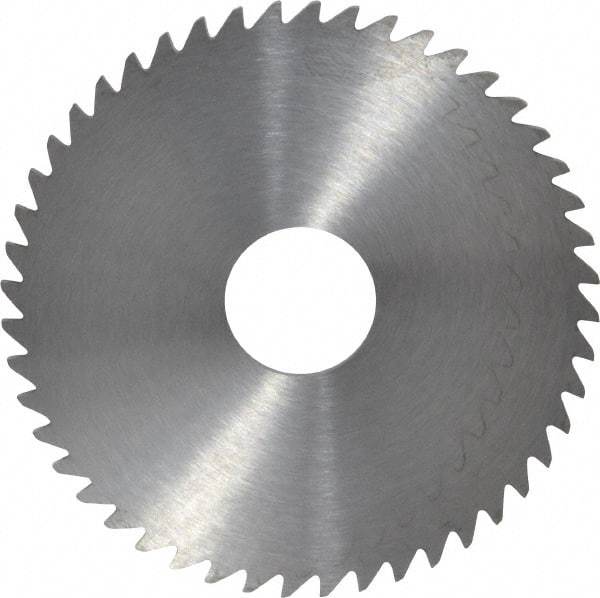 RobbJack - 2" Diam x 0.0781" Blade Thickness x 1/2" Arbor Hole Diam, 48 Tooth Slitting and Slotting Saw - Arbor Connection, Right Hand, Uncoated, Solid Carbide, Concave Ground - Caliber Tooling