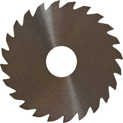 RobbJack - 2" Diam x 0.0937" Blade Thickness x 1/2" Arbor Hole Diam, 24 Tooth Slitting and Slotting Saw - Arbor Connection, Right Hand, Uncoated, Solid Carbide, Concave Ground - Caliber Tooling