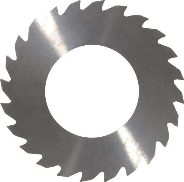 RobbJack - 2" Diam x 1/16" Blade Thickness x 1" Arbor Hole Diam, 24 Tooth Slitting and Slotting Saw - Arbor Connection, Right Hand, Uncoated, Solid Carbide, Concave Ground - Caliber Tooling