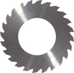 RobbJack - 2" Diam x 1/16" Blade Thickness x 1" Arbor Hole Diam, 24 Tooth Slitting and Slotting Saw - Arbor Connection, Right Hand, Uncoated, Solid Carbide, Concave Ground - Caliber Tooling