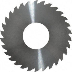 RobbJack - 2-3/4" Diam x 1/16" Blade Thickness x 1" Arbor Hole Diam, 30 Tooth Slitting and Slotting Saw - Arbor Connection, Right Hand, Uncoated, Solid Carbide, Concave Ground - Caliber Tooling