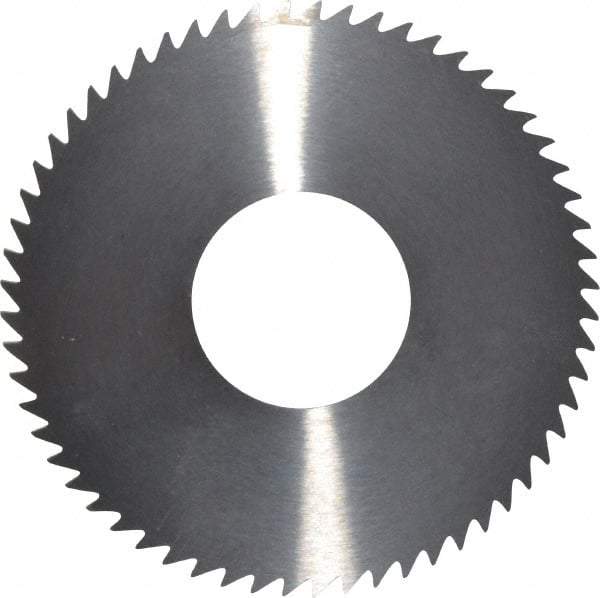 RobbJack - 2-3/4" Diam x 1/16" Blade Thickness x 1" Arbor Hole Diam, 60 Tooth Slitting and Slotting Saw - Arbor Connection, Right Hand, Uncoated, Solid Carbide, Concave Ground - Caliber Tooling