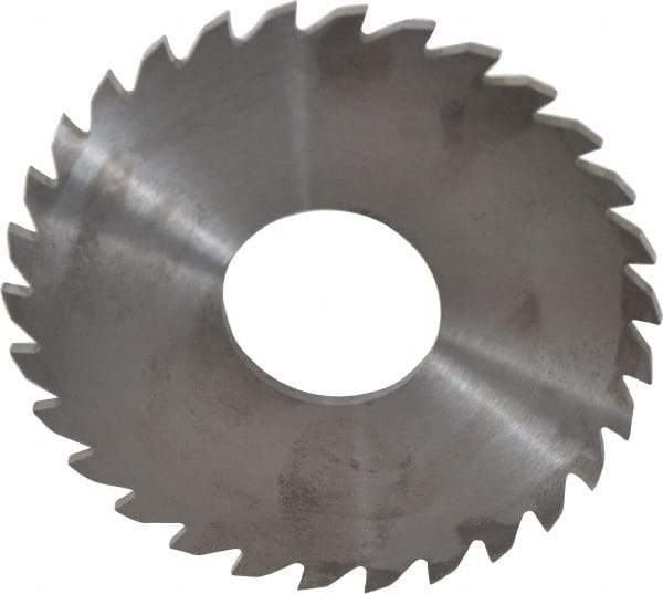 RobbJack - 3" Diam x 0.0937" Blade Thickness x 1" Arbor Hole Diam, 30 Tooth Slitting and Slotting Saw - Arbor Connection, Right Hand, Uncoated, Solid Carbide, Concave Ground - Caliber Tooling