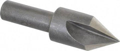 Keo - 5/8" Head Diam, 3/8" Shank Diam, 3 Flute 60° High Speed Steel Countersink - Bright Finish, 2-1/4" OAL, Single End, Straight Shank, Right Hand Cut - Caliber Tooling