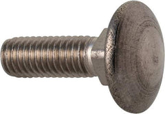 Value Collection - M5x0.8 16mm Length Under Head, Standard Square Neck, Carriage Bolt - Austenitic Grade A2 Stainless Steel, - Caliber Tooling