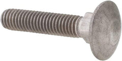 Value Collection - M5x0.8 25mm Length Under Head, Standard Square Neck, Carriage Bolt - Austenitic Grade A2 Stainless Steel, - Caliber Tooling