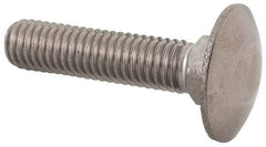 Value Collection - M8x1.25 35mm Length Under Head, Standard Square Neck, Carriage Bolt - Austenitic Grade A2 Stainless Steel, - Caliber Tooling