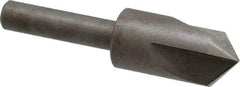 Keo - 1/2" Head Diam, 1/4" Shank Diam, 3 Flute 100° High Speed Steel Countersink - Bright Finish, 2" OAL, Single End, Straight Shank, Right Hand Cut - Caliber Tooling