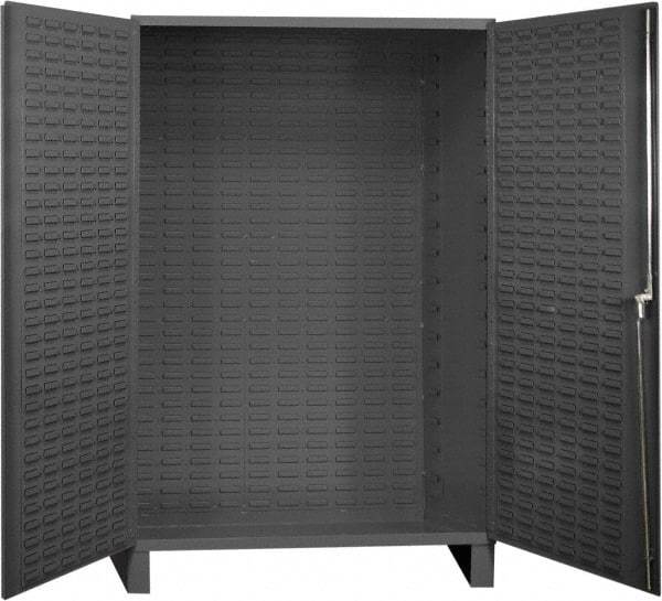 Durham - Locking Storage Cabinet - Steel, 48" Wide x 26" Deep x 78" High, Gray - Caliber Tooling