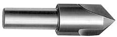 Interstate - 7/8" Head Diam, 1/2" Shank Diam, 3 Flute 90° High Speed Steel Countersink - Caliber Tooling