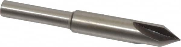 Interstate - 1/4" Head Diam, 3/16" Shank Diam, 3 Flute 60° High Speed Steel Countersink - Caliber Tooling