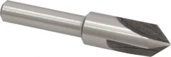 Interstate - 3/8" Head Diam, 1/4" Shank Diam, 3 Flute 82° High Speed Steel Countersink - Caliber Tooling