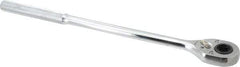 Proto - 1/2" Drive Pear Head Female Drive Ratchet - Chrome Finish, 16" OAL, 24 Gear Teeth, Standard Head - Caliber Tooling