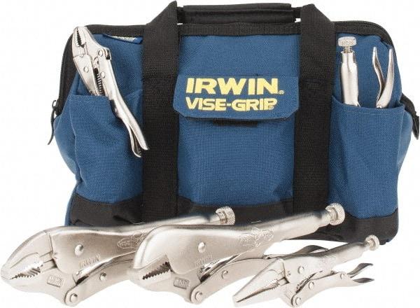 Irwin - 5 Piece Locking Plier Set - Comes in Kit Bag - Caliber Tooling