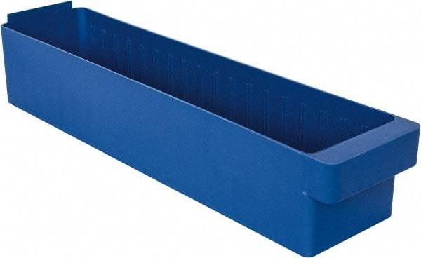 Quantum Storage - 23-7/8" Deep, Blue High-Impact Polystyrene Drawer Bin - 4-5/8" High x 5-9/16" Wide x 23-7/8" Long - Caliber Tooling