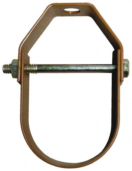 Empire - 5" Pipe, 5/8" Rod, Carbon Steel Adjustable Clevis Hanger - Copper Plated - Caliber Tooling