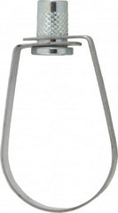 Empire - 1-1/4" Pipe, 3/8" Rod, Carbon Steel Emlok Swivel Ring Hanger - Pre-Galvanized, 600 Lb Capacity - Caliber Tooling