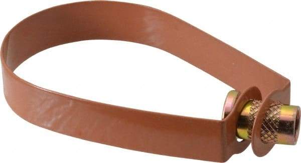 Empire - 2" Pipe, 3/8" Rod, Carbon Steel Emlok Swivel Ring Hanger - Copper Plated, 600 Lb Capacity - Caliber Tooling