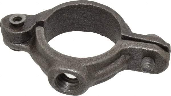 Empire - 3/4" Pipe, 3/8" Rod, Malleable Iron Split Ring Hanger - Black, 180 Lb Capacity - Caliber Tooling