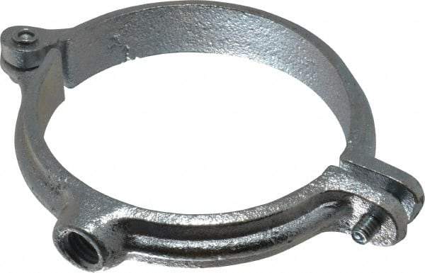 Empire - 3" Pipe, 1/2" Rod, Malleable Iron Split Ring Hanger - Electro Galvanized, 300 Lb Capacity - Caliber Tooling