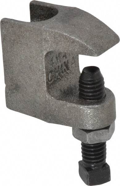 Empire - 3/4" Max Flange Thickness, 1/2" Rod Top Beam Clamp - 470 Lb Capacity, Ductile Iron - Caliber Tooling