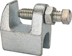 Empire - 3/4" Max Flange Thickness, 1/2" Rod Top Beam Clamp - 470 Lb Capacity, Ductile Iron - Caliber Tooling