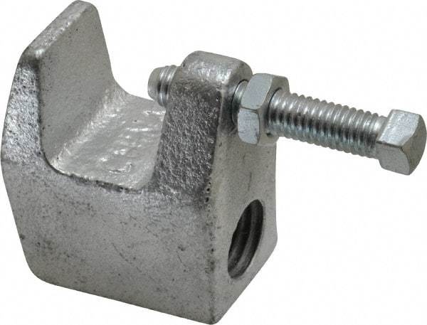 Empire - 3/4" Max Flange Thickness, 3/4" Rod Top Beam Clamp - 700 Lb Capacity, Ductile Iron - Caliber Tooling