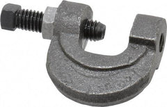 Empire - 3/4" Max Flange Thickness, 3/8" Rod C-Clamp with Locknut - 400 Lb Capacity, Ductile Iron - Caliber Tooling