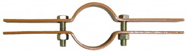 Empire - 4" Pipe, Copper Plated Riser Clamp - 750 Lb Capacity, Carbon Steel - Caliber Tooling