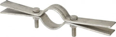 Empire - 1-1/2" Pipe, Riser Clamp - 250 Lb Capacity, Grade 304 Stainless Steel - Caliber Tooling