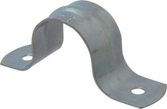 Empire - 3/4 Pipe, Carbon Steel, Galvanized Pipe, Conduit or Tube Strap - 2 Mounting Holes - Caliber Tooling