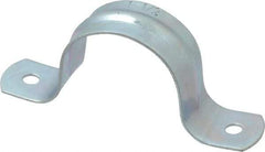 Empire - 1-1/2 Pipe, Carbon Steel, Galvanized Pipe, Conduit or Tube Strap - 2 Mounting Holes - Caliber Tooling