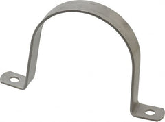 Empire - 3 Pipe, Grade 304 Stainless Steel, Pipe, Conduit or Tube Strap - 2 Mounting Holes - Caliber Tooling
