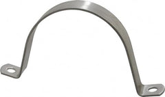 Empire - 4 Pipe, Grade 304 Stainless Steel, Pipe, Conduit or Tube Strap - 2 Mounting Holes - Caliber Tooling